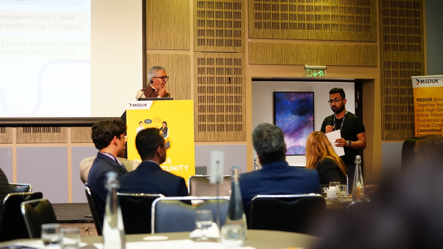 Speaking at an MSDUK business event
