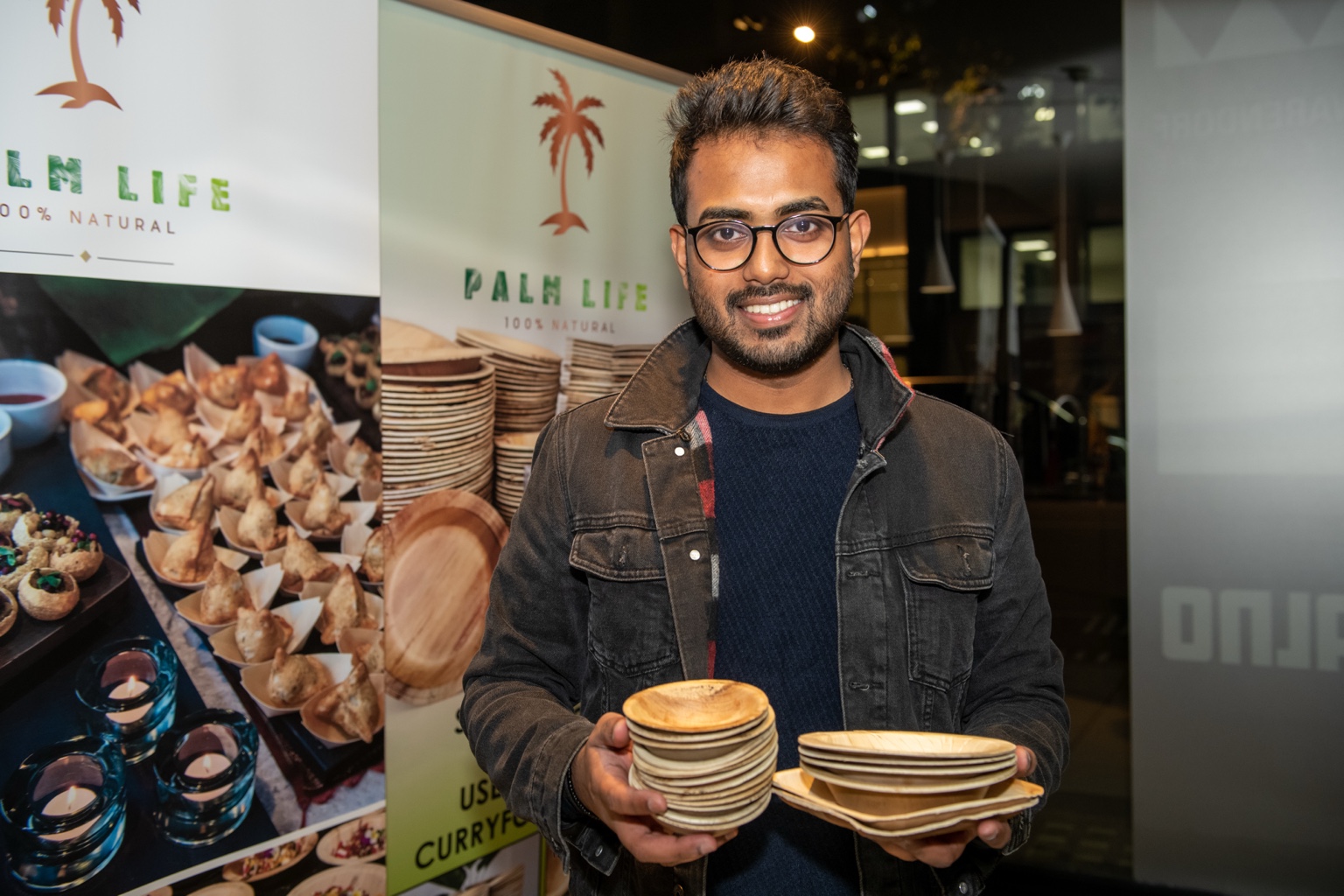 Presenting the Palm Life tableware range beside its original branding