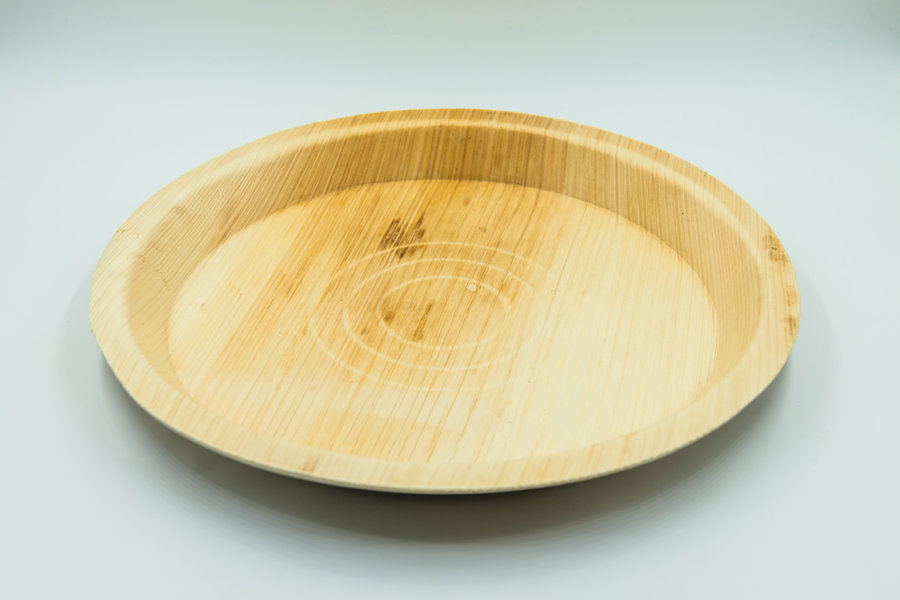 12-inch round palm leaf plate